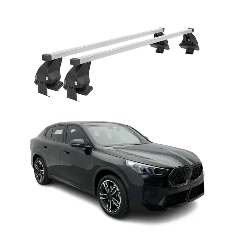 Sichere Zahlung Menabo Dachträger Grundträger für BMW iX2 U10 2024-2026 Stahl Silber 2tlg