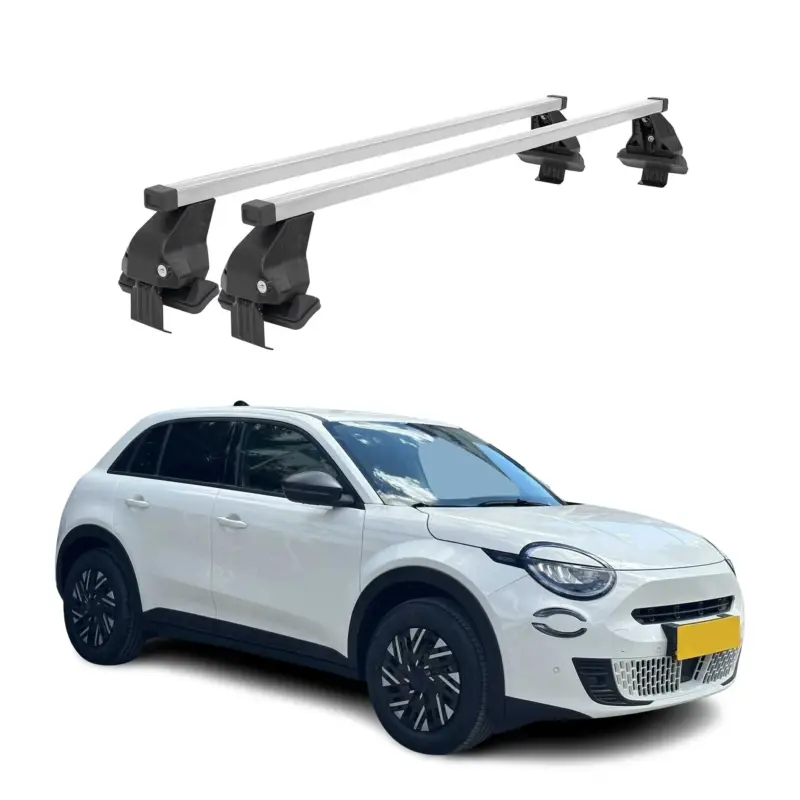 Menabo Dachträger Grundträger für Fiat 600E/600 2023-2026 Stahl Grau 2tlg Finale Aktion