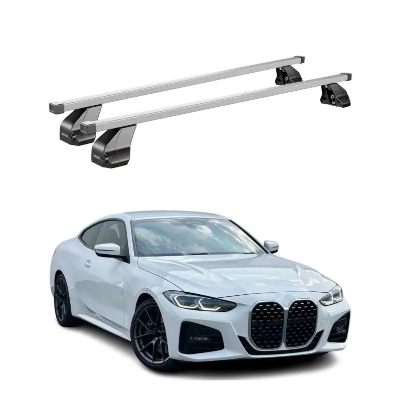 Preisknaller Menabo Dachträger Grundträger für BMW 4er G26 Gran Coupe 2020-26 ABE Stahl Grau