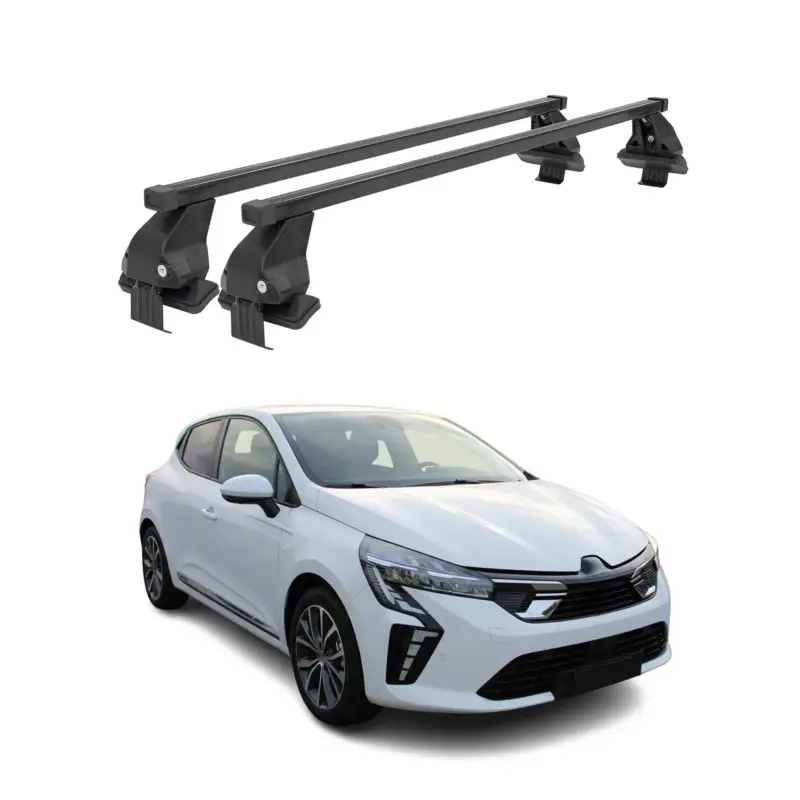 Expressversand Menabo Dachträger für Mitsubishi Colt VII Schrägheck 2023-2026 Stahl Schwarz 2x
