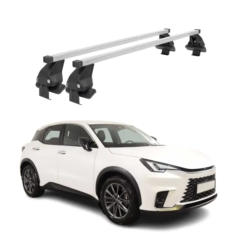 Rabatt Menabo Dachträger Grundträger für Lexus LBX 2024-2026 Stahl Grau 2tlg
