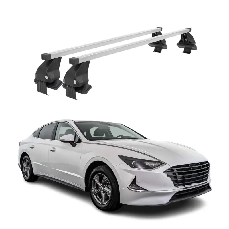 Preis Gesenkt Menabo Dachträger Grundträger für Hyundai Sonata VIII 2020-2026 Stahl Grau 2tlg