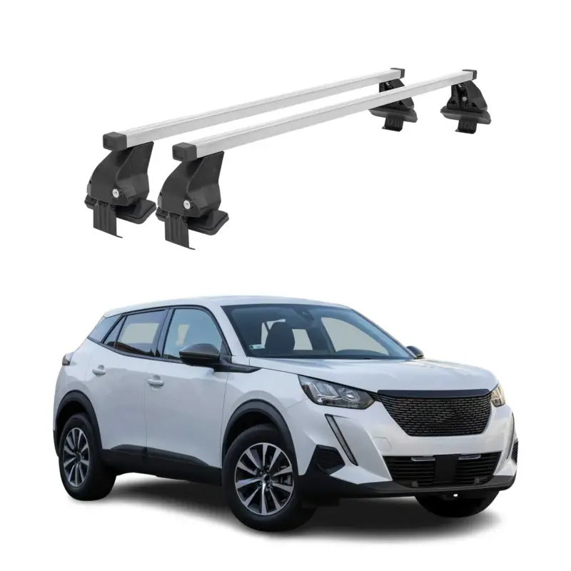 Menabo Dachträger Grundträger für Peugeot 2008 II 2019-2026 Stahl Grau 2tlg Sale