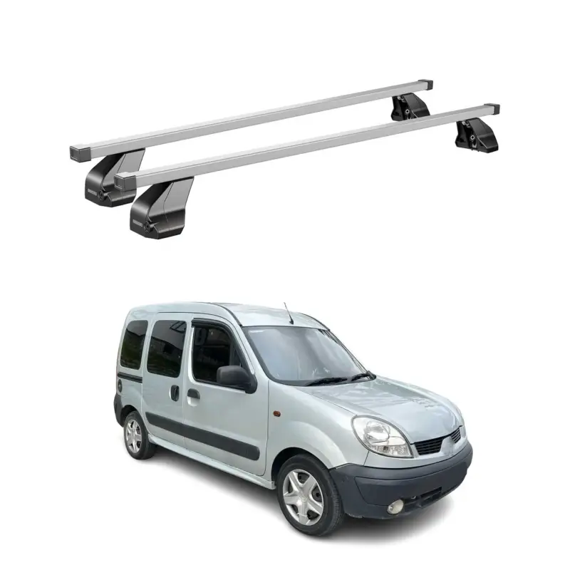 Sonderangebot Menabo Dachträger Grundträger für Nissan Kubistar 2003-2009 Stahl Grau 2tlg