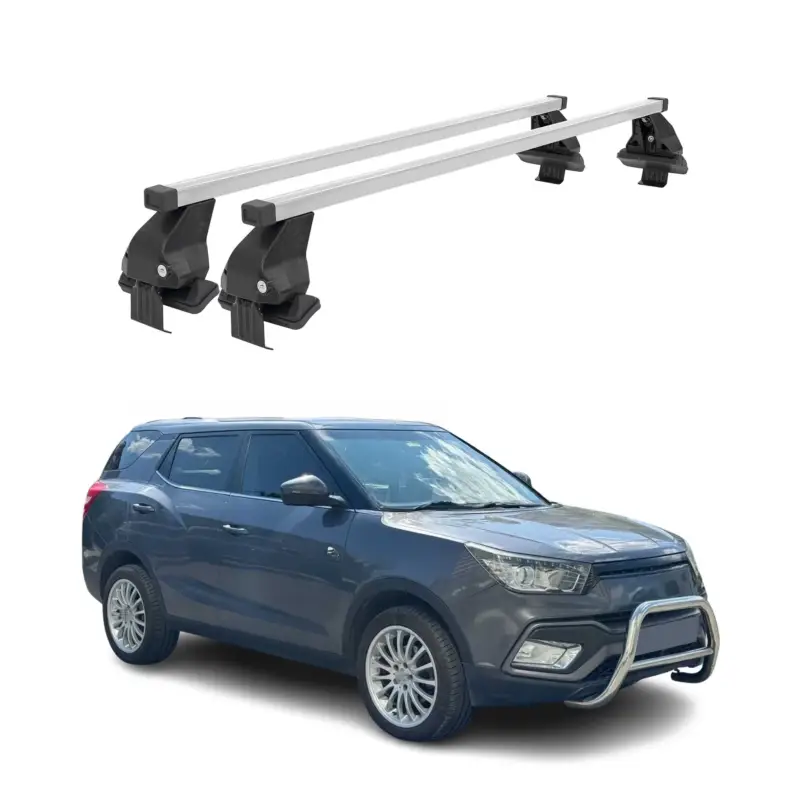 Menabo Dachträger Grundträger für Ssangyong XLV 2016-2023 Stahl Grau 2tlg Jetzt Kaufen