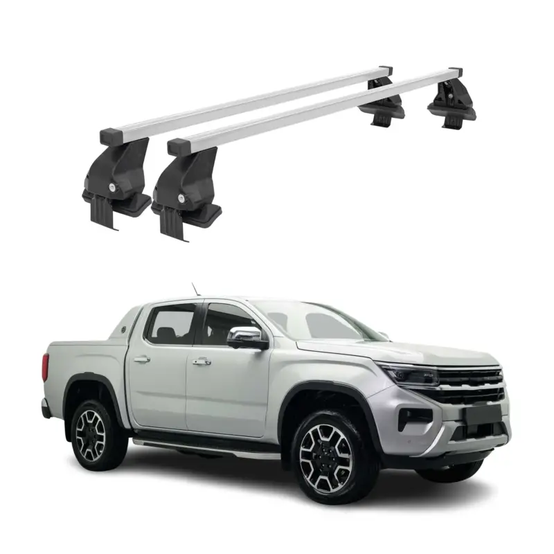 Menabo Dachträger Grundträger für VW Amarok mk2 2023-2026 Stahl Grau 2tlg Neue Ware
