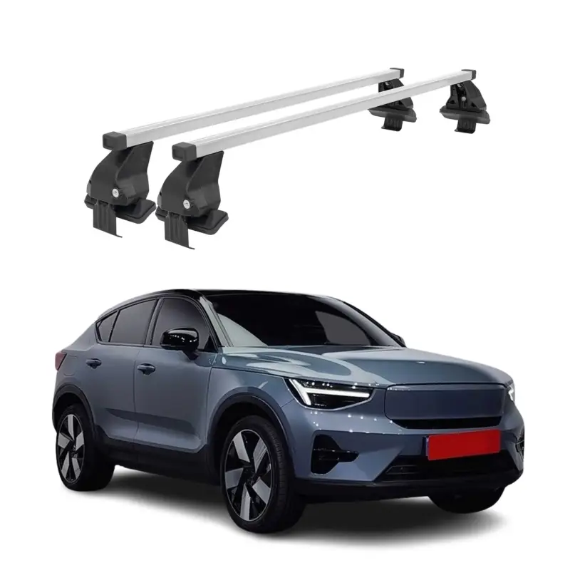 Must-Have Menabo Dachträger Grundträger für Volvo C40 Recharge 2022-2026 Stahl Grau 2tlg