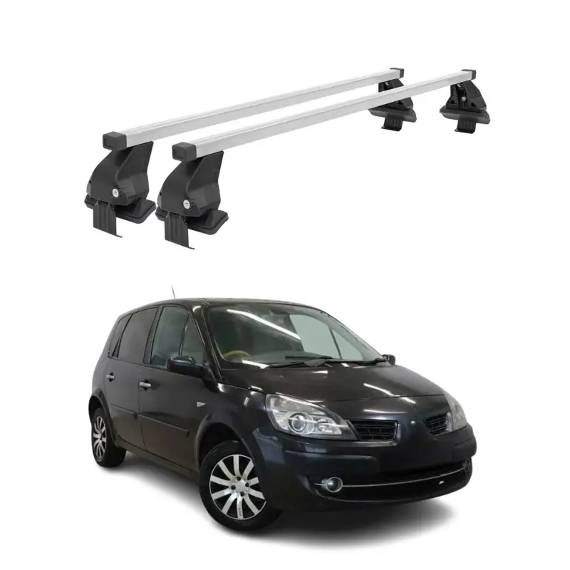Neu Im Sortiment Menabo Dachträger für Renault Scénic III Pre-Facelift 2009-2013 Stahl Grau 2x