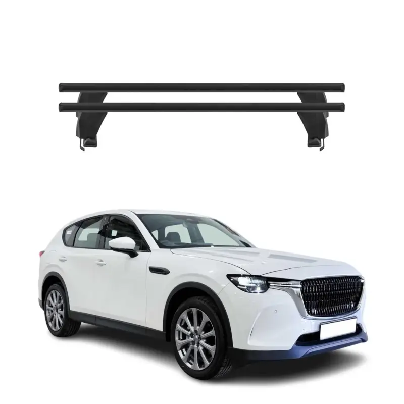 Finale Aktion Menabo Dachträger Grundträger für Mazda CX-60 2022-2026 Alu Schwarz 2tlg