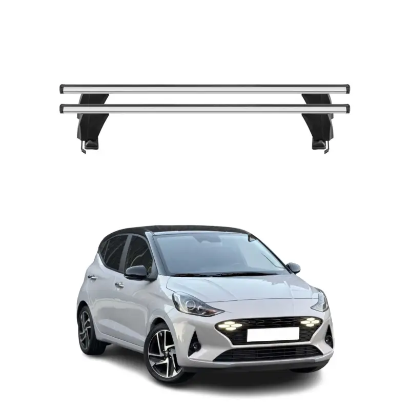 Must-Have Menabo Dachträger Grundträger für Hyundai i10 III 2023-2026 Facelift Alu Grau 2x