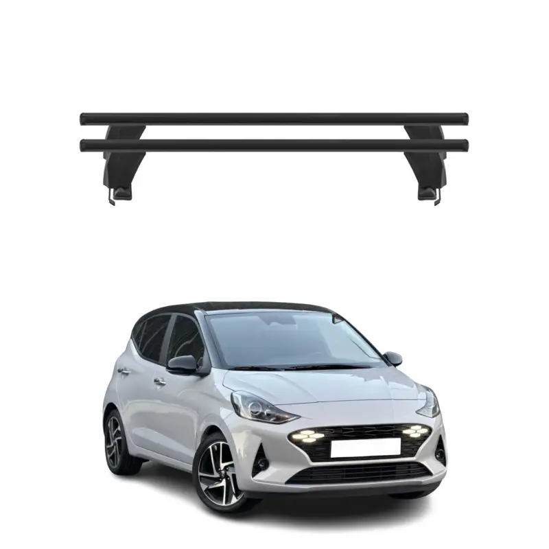 Menabo Dachträger Grundträger für Hyundai i10 III 2023-2026 FL Alu Schwarz 2tlg Meistverkauft