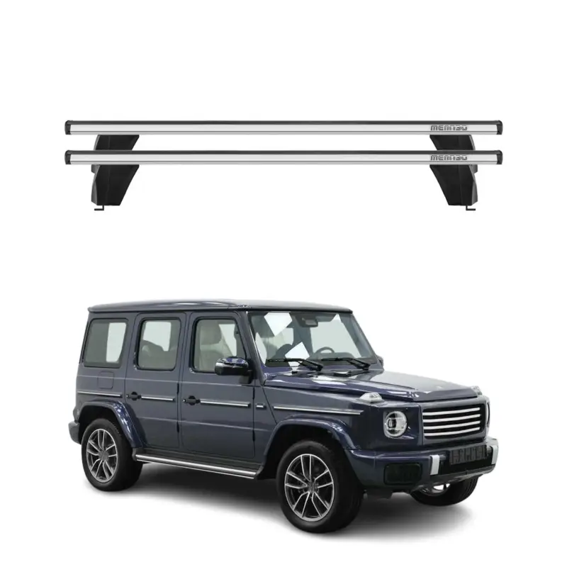 Schnäppchen Menabo Dachträger Grundträger für Mercedes G Klasse W463 mk2 2019-24 Alu Grau 2x
