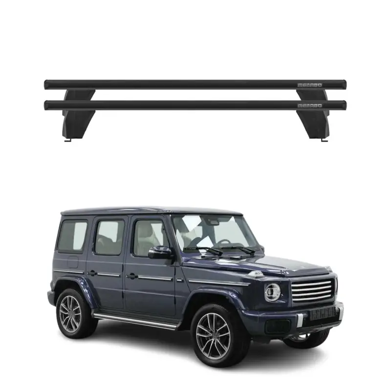 Menabo Dachträger Grundträger für Mercedes G Klasse W463 2019-24 Alu Schwarz 2x Neue Kollektion