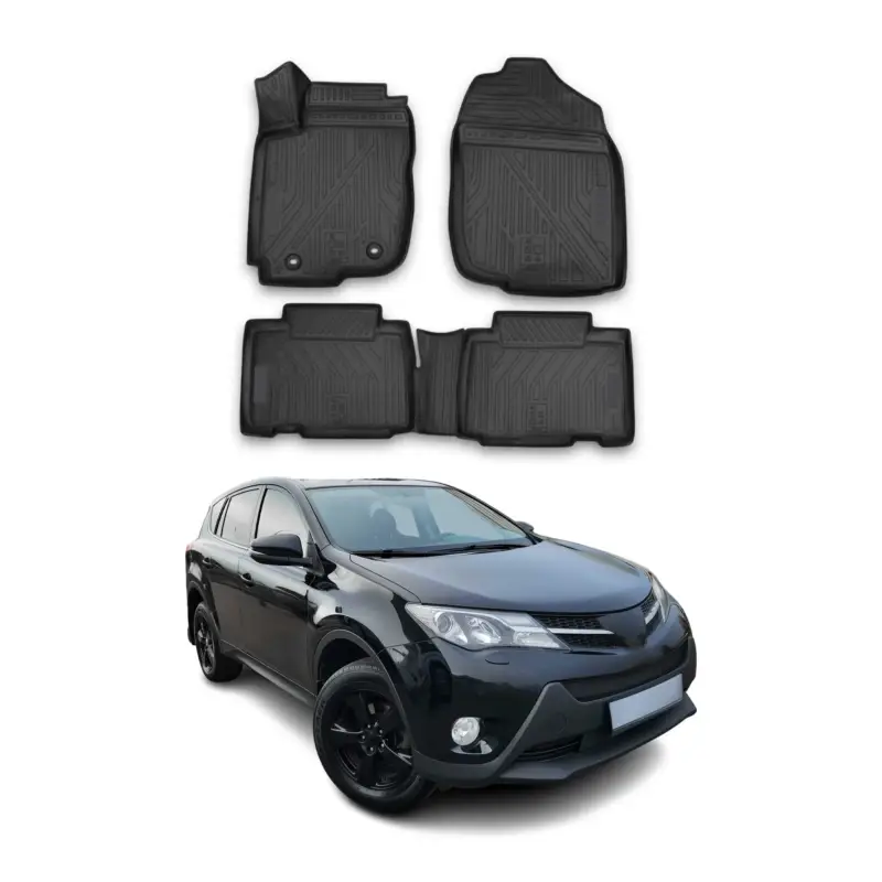 OMAC Gummimatten Fußmatten für Toyota RAV4 IV XA40 2013-2018 TPE Automatten 4tlg Günstig