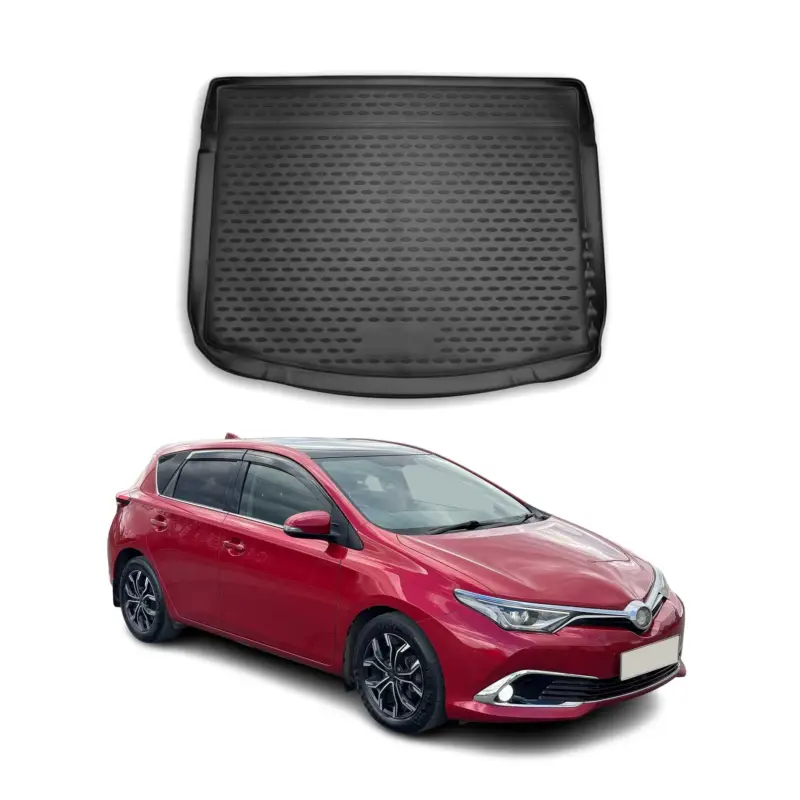 Ausverkauf Kofferraummatte Kofferraumwanne für Toyota Auris 2012-2018 Gummi TPE Schwarz