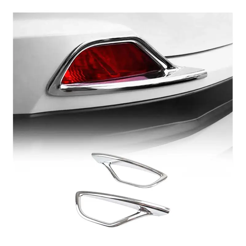 Reflektor Blenden Reflektorleiste für Toyota RAV4 2018-2020 Chrom ABS 2x Sichere Zahlung