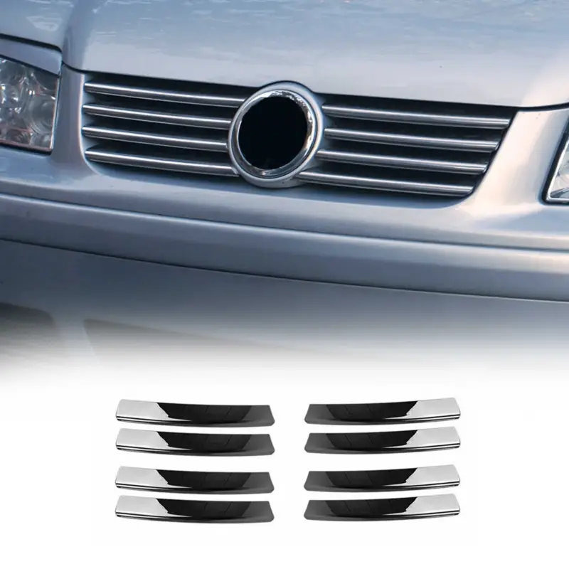 Kühlergrill Leisten Grillleisten für VW Bora 1998-2005 Edelstahl Chrom 8tlg Top-Angebot