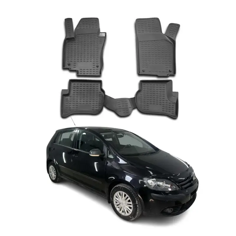 OMAC Gummimatten Fußmatten für VW Golf Plus 2004-2014 TPE Automatten Schwarz 4x Preis Gesenkt