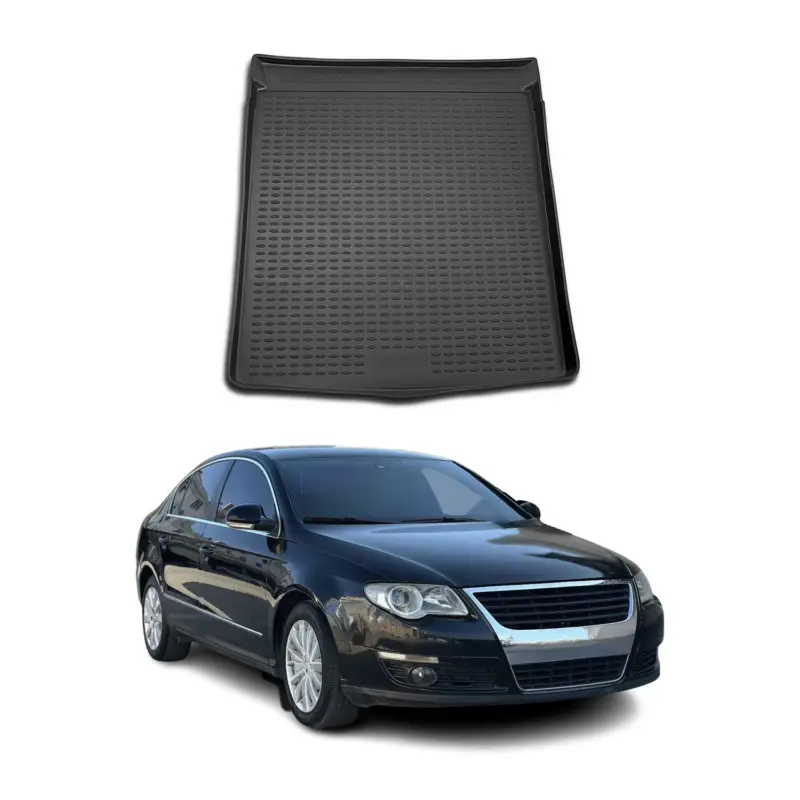 Kofferraummatte Kofferraumwanne für VW Passat B6 2005-2010 Gummi TPE Schwarz Bestseller
