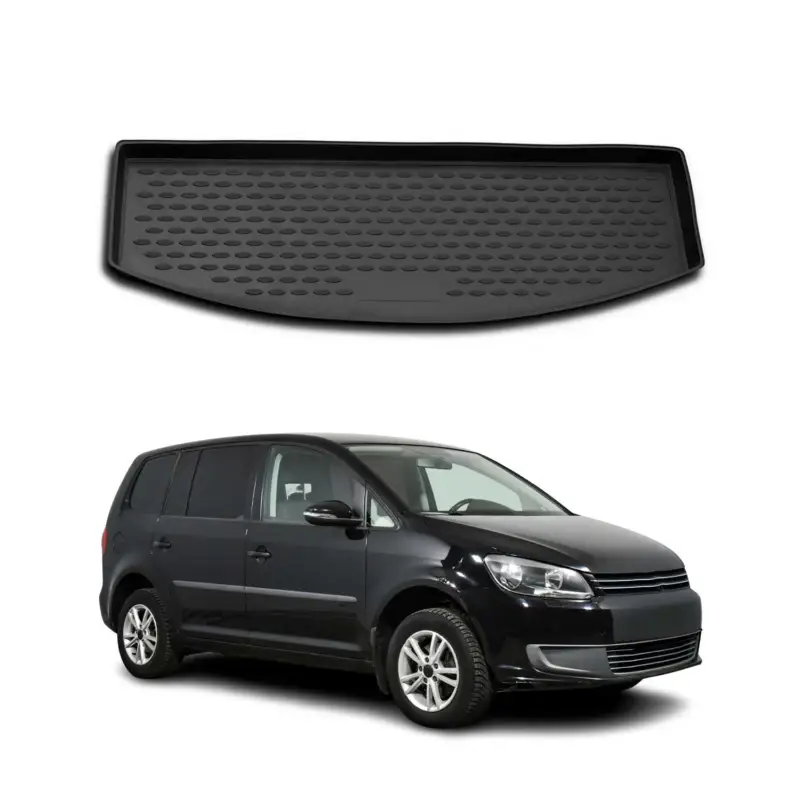 Nur Für Kurze Zeit Kofferraummatte Kofferraumwanne für VW Touran 2003-2015 7 Sitze Gummi TPE