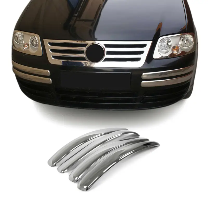 Jetzt Kaufen Kühlergrill Leisten Grillleisten für VW Caddy 2003-2010 Edelstahl Chrom 4tlg
