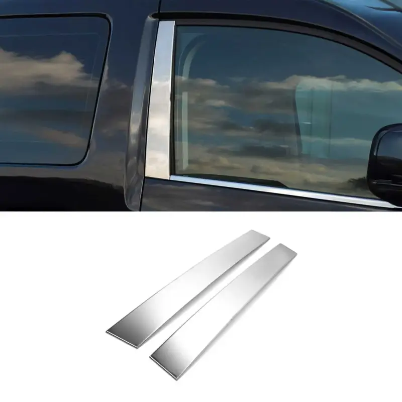 Online Kaufen B-Säule Türsäulen Verkleidung für VW Caddy 2003-2015 Edelstahl Chrom 2tlg