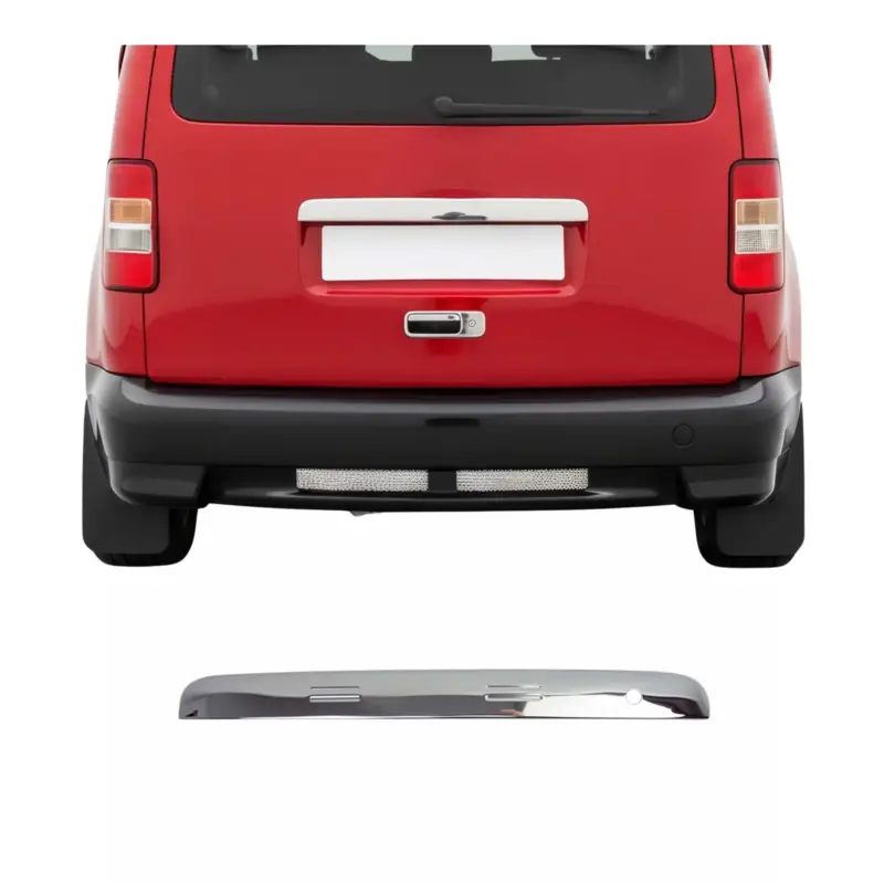 Aktuell Heckklappe Kofferraumöffner für VW Caddy 2003-2015 Doppeltür Edelstahl Chrom