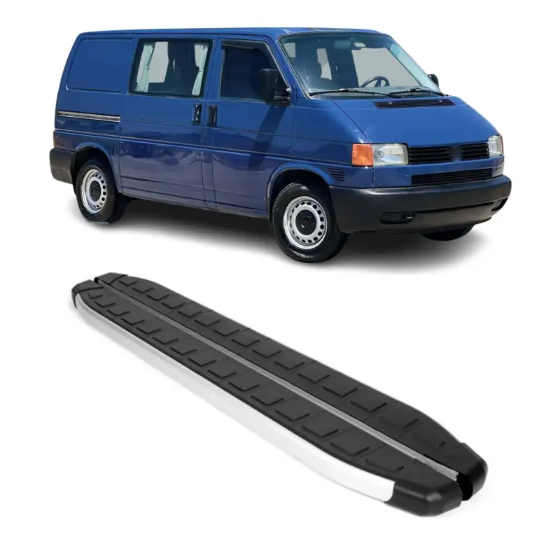 Seitenbretter Trittbretter für VW Transporter T4 1990-2003 L1 Kurzer Alu Schwarz Super-Preis