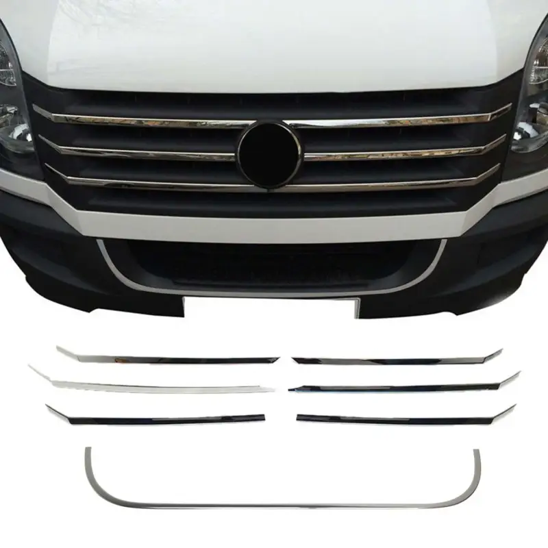 Kühlergrill Leisten Grillleisten für VW Crafter 2012-2017 Edelstahl Chrom 6tlg Neu