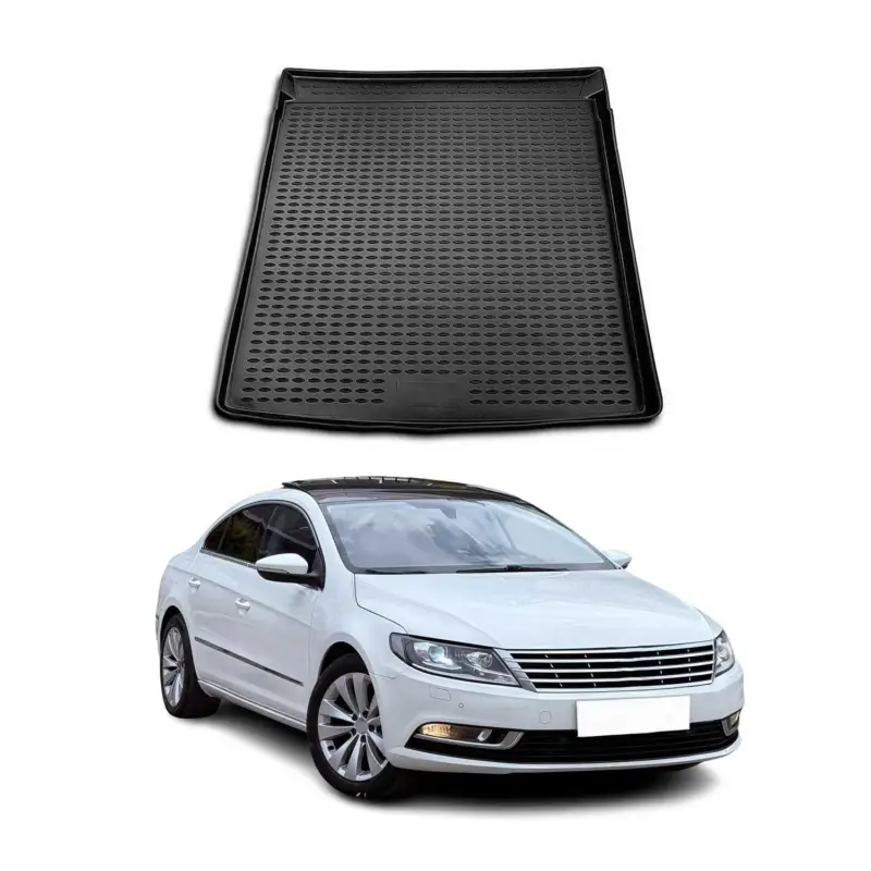 Top-Angebot Kofferraummatte Kofferraumwanne für VW Passat CC 2008-2017 Gummi TPE Schwarz