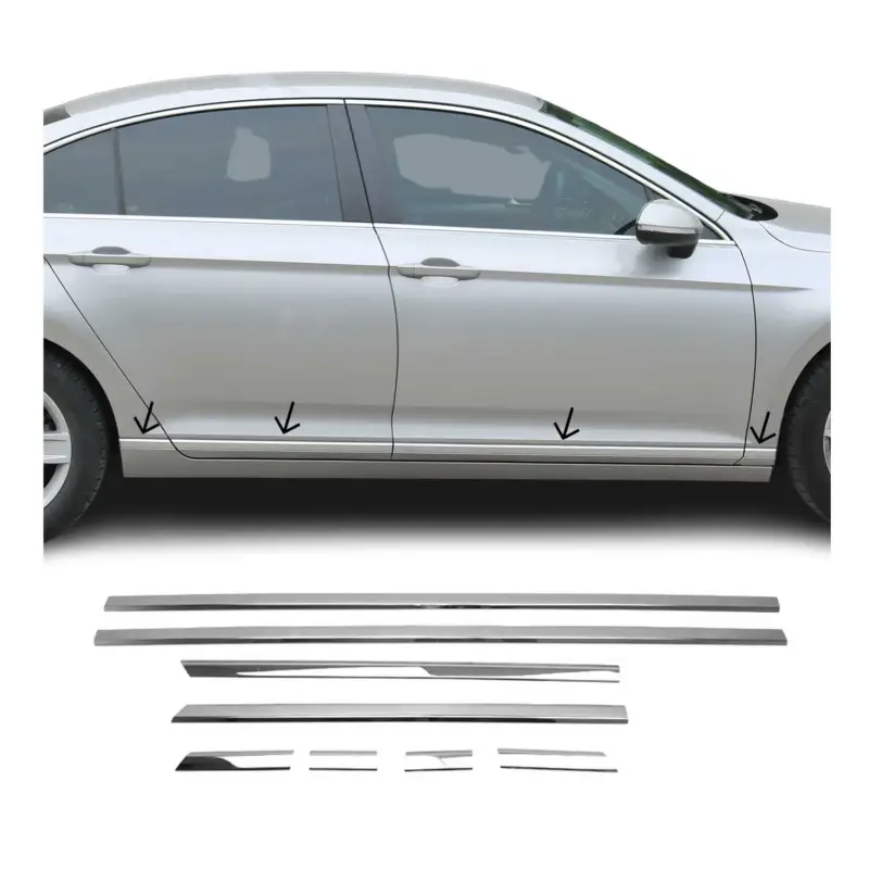 Beliebt Seitentürleiste Türschutzleiste für VW Passat B8 Limo 2014-2019 Edelstahl 8x