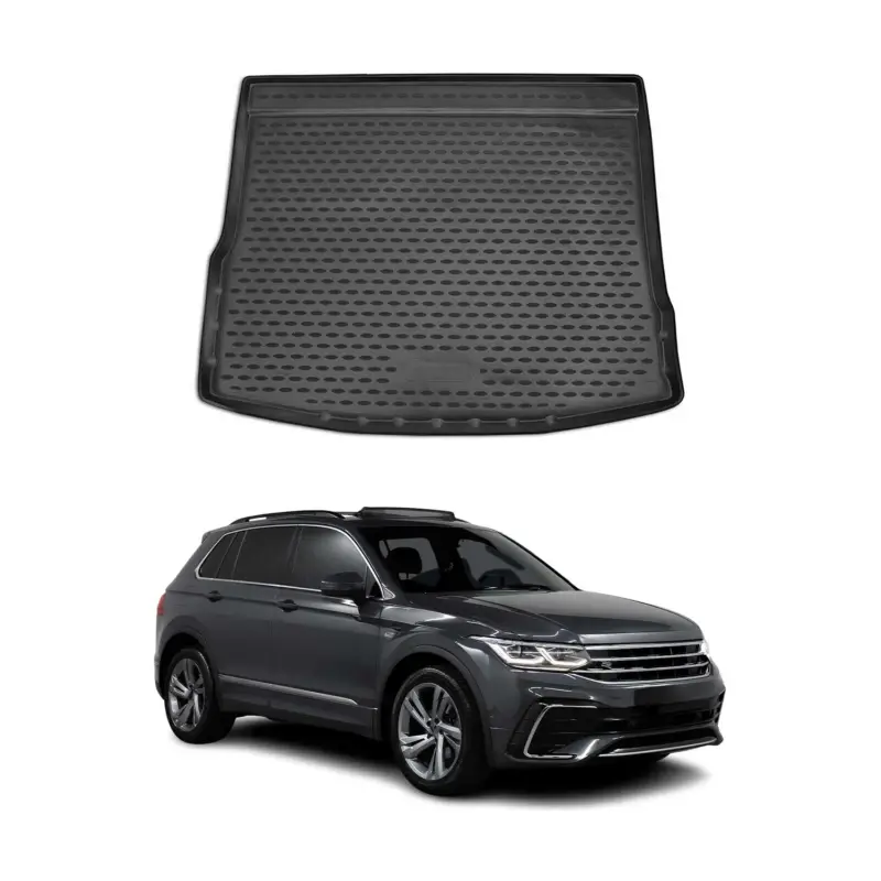 Bestseller Kofferraummatte Kofferraumwanne für VW Tiguan mk2 2016-2024 5 Sitze Gummi TPE