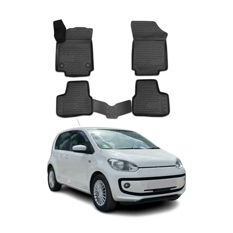 Neu Im Sortiment OMAC Gummimatten Fußmatten für VW Up 2011-2020 TPE Automatten Schwarz 4x