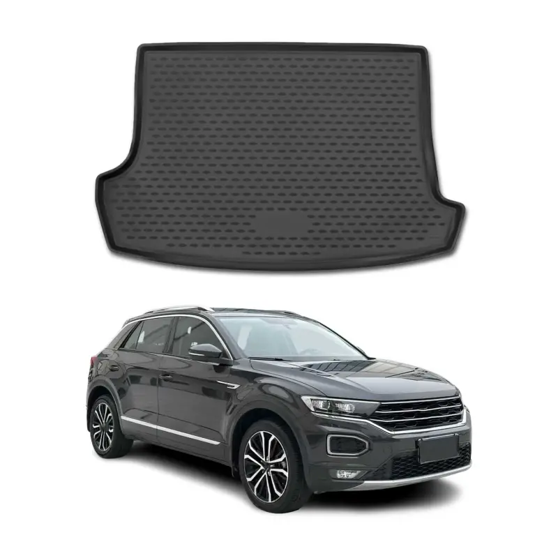 Kofferraummatte Kofferraumwanne für VW T-Roc 2017-2025 Gummi TPE Schwarz Begrenztes Angebot