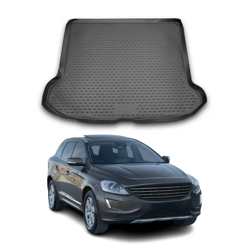 Top-Seller Kofferraummatte Kofferraumwanne für Volvo XC60 2008-2017 Gummi TPE Schwarz