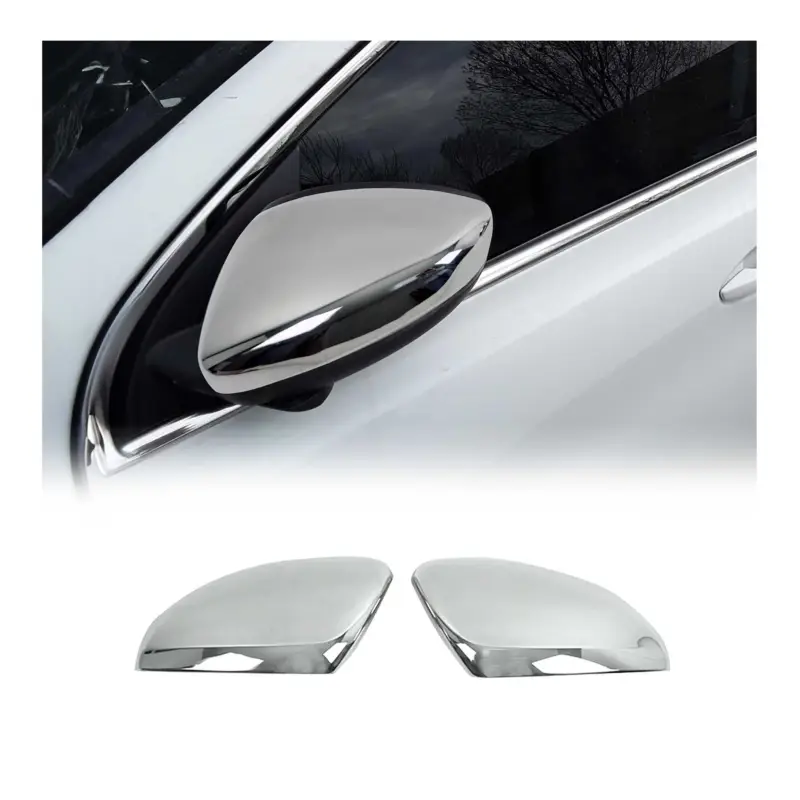 Garantierte Lieferung Spiegelkappen Spiegelabdeckung für Citroen C4 Cactus 2014-2020 Edelstahl Chrom
