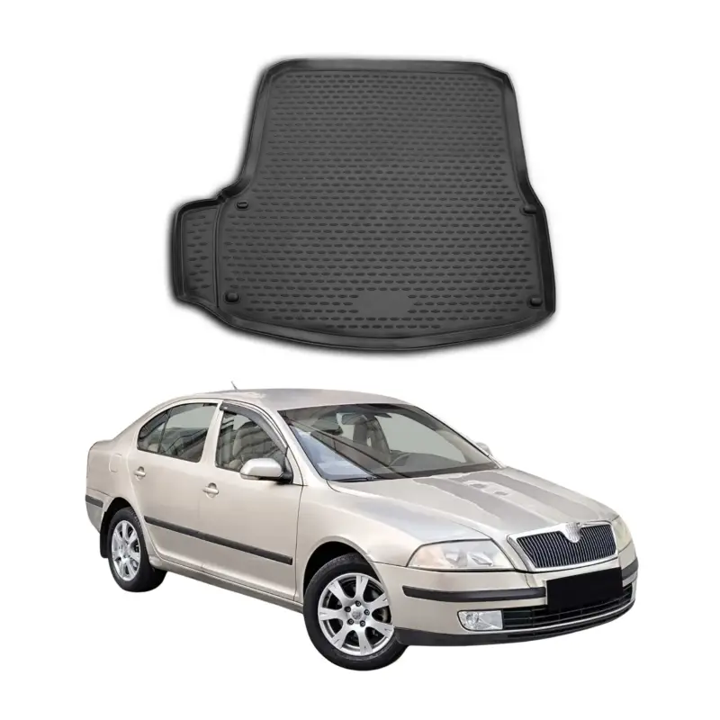 Kofferraummatte Kofferraumwanne für Skoda Octavia 2004-2013 Gummi TPE Schwarz Abverkauf