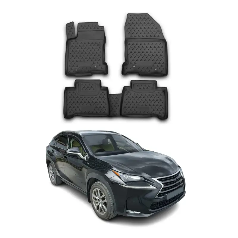 OMAC Gummimatten Fußmatten für Lexus NX 2014-2021 TPE Automatten Schwarz 4x Bestseller