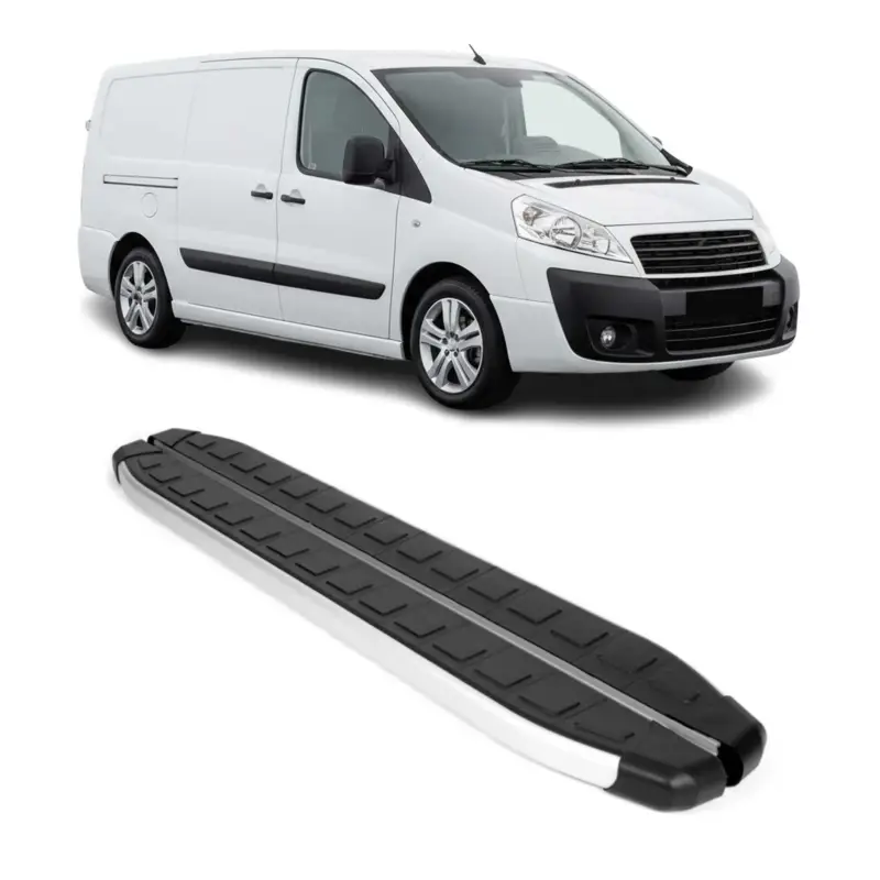 Schweller Seitenbretter Trittbretter für Fiat Scudo 2007-2016 L3 Langer Schwarz Super-Preis