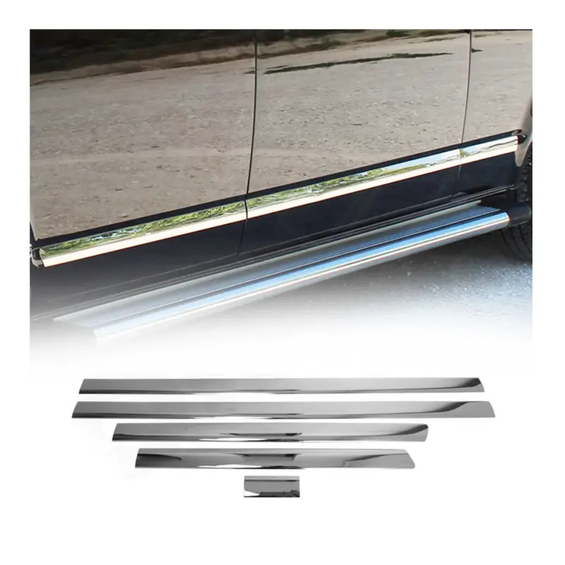 Seitentürleiste Türschutz für VW Transporter T5 2003-2015 L1 Kurzer Chrom 5x Direktkauf