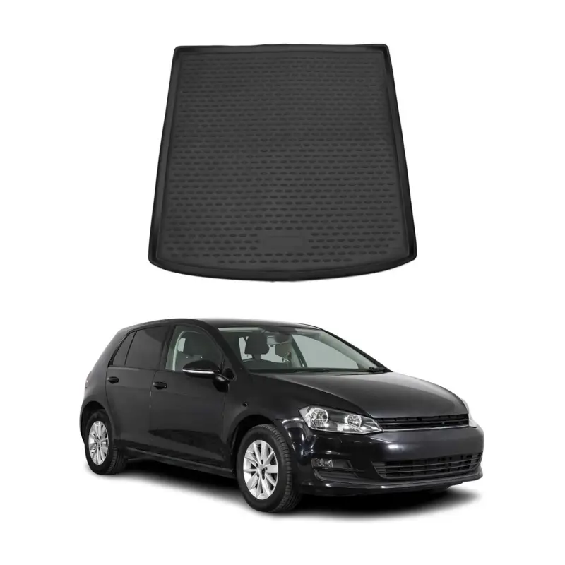Kofferraummatte Kofferraumwanne für VW Golf mk7 Variant 2013-2020 Gummi Schwarz Top-Preis