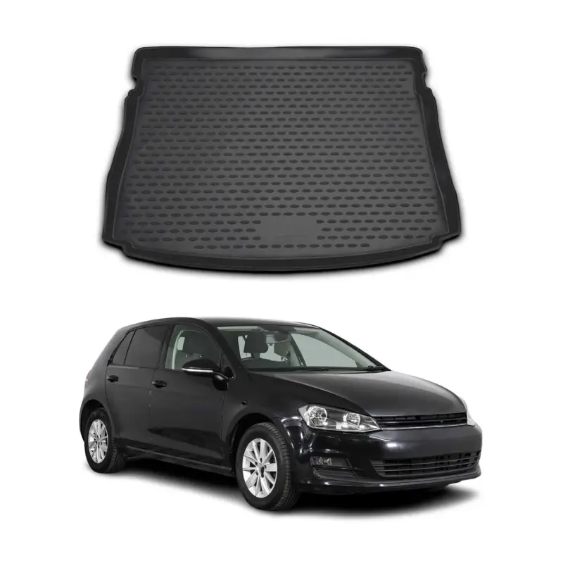 Expressversand Kofferraummatte Kofferraumwanne für VW Golf 2012-2019 Schragheck Gummi TPE