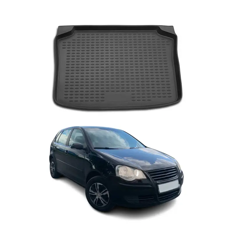 Kofferraummatte Kofferraumwanne für VW Polo 2002-2009 Schrägheck Gummi TPE Knallerangebot