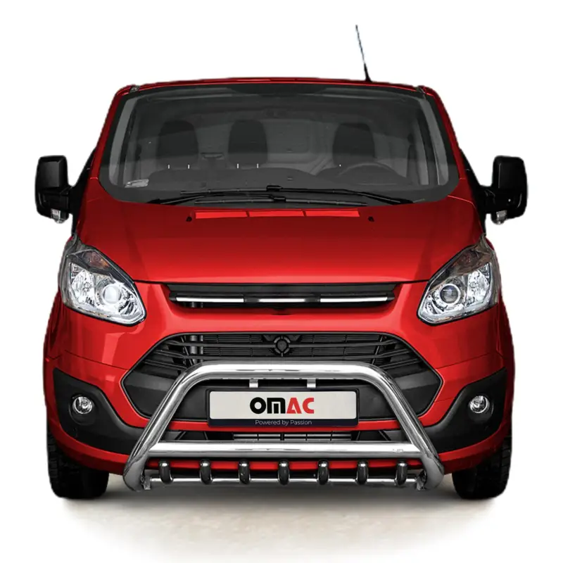 Frontbügel Frontschutzbügel für Ford Transit Custom 2012-2018 ABE Schutz Silber Nur Für Kurze Zeit