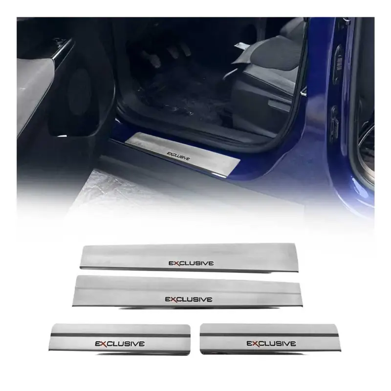 Billig Einstiegsleisten Schweller Exclusive für Ford Tourneo Courier 2014-2024 Chrom 4x