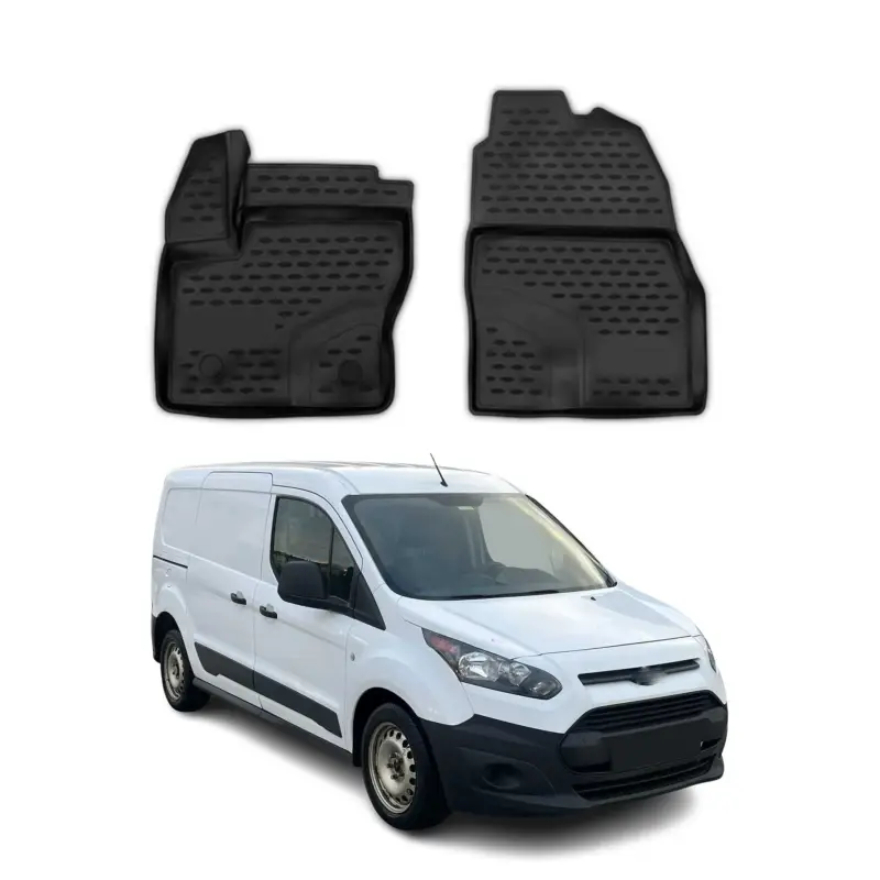 Neue Kollektion OMAC Gummimatten Fußmatten für Ford Transit Tourneo Connect 2013-2024 TPE 2x