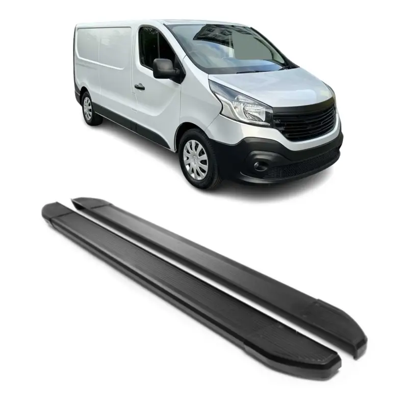 Angebot Alu Seitenschweller Trittbretter für Renault Trafic 2014-24 L2 Langer Schwarz 2x