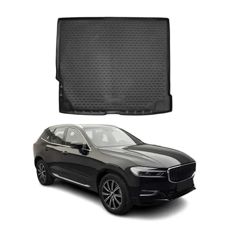 Kofferraummatte Kofferraumwanne für Volvo XC60 2017-2024 Gummi TPE Schwarz Mega-Angebot
