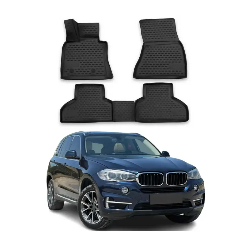OMAC Gummimatten Fußmatten für BMW X5 F15 F85 2013-2018 TPE Automatte Schwarz 4x Sonderangebot