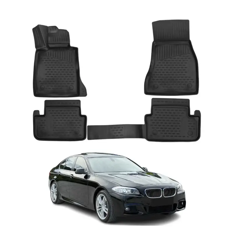 Rabatt OMAC Gummimatten Fußmatten für BMW 5er F10 F11 xDrive 2013-2017 TPE 4x